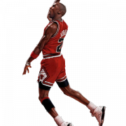 Jugador de baloncesto de Michael Jordan transparente