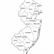 New Jersey Map PNG