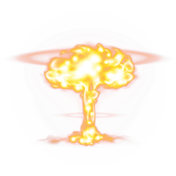 Nuclear Explosion Blast PNG Image HD