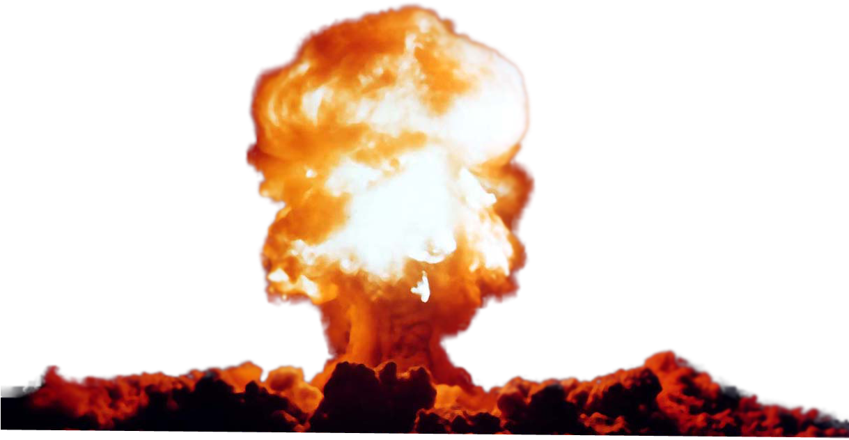 Nuclear Explosion Blast PNG Image
