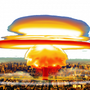 Foto de explosão nuclear PNG transparente HD