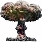Explosion nucléaire PNG Image de haute qualité