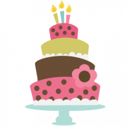 Roze cake png -bestand