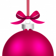 Pink Christmas PNG Image