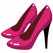 Sepatu hak tinggi pink png