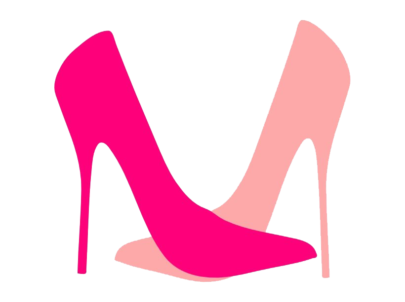 حذاء الكعب العالي الوردي صورة PNG