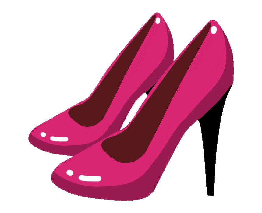 Pink High Heel Shoes PNG