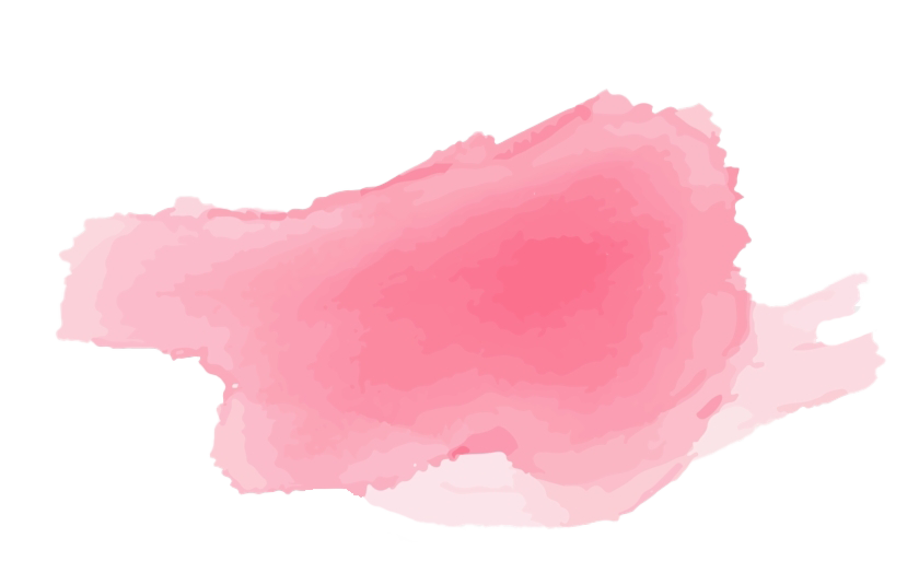 Розовая акварельная прозрачная