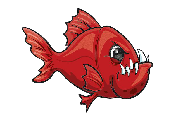Piranha vis png gratis afbeelding