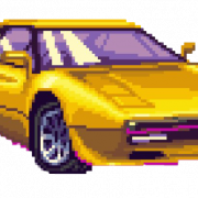 รถ Retro Pixel