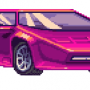 Pixel Retro Car trasparente