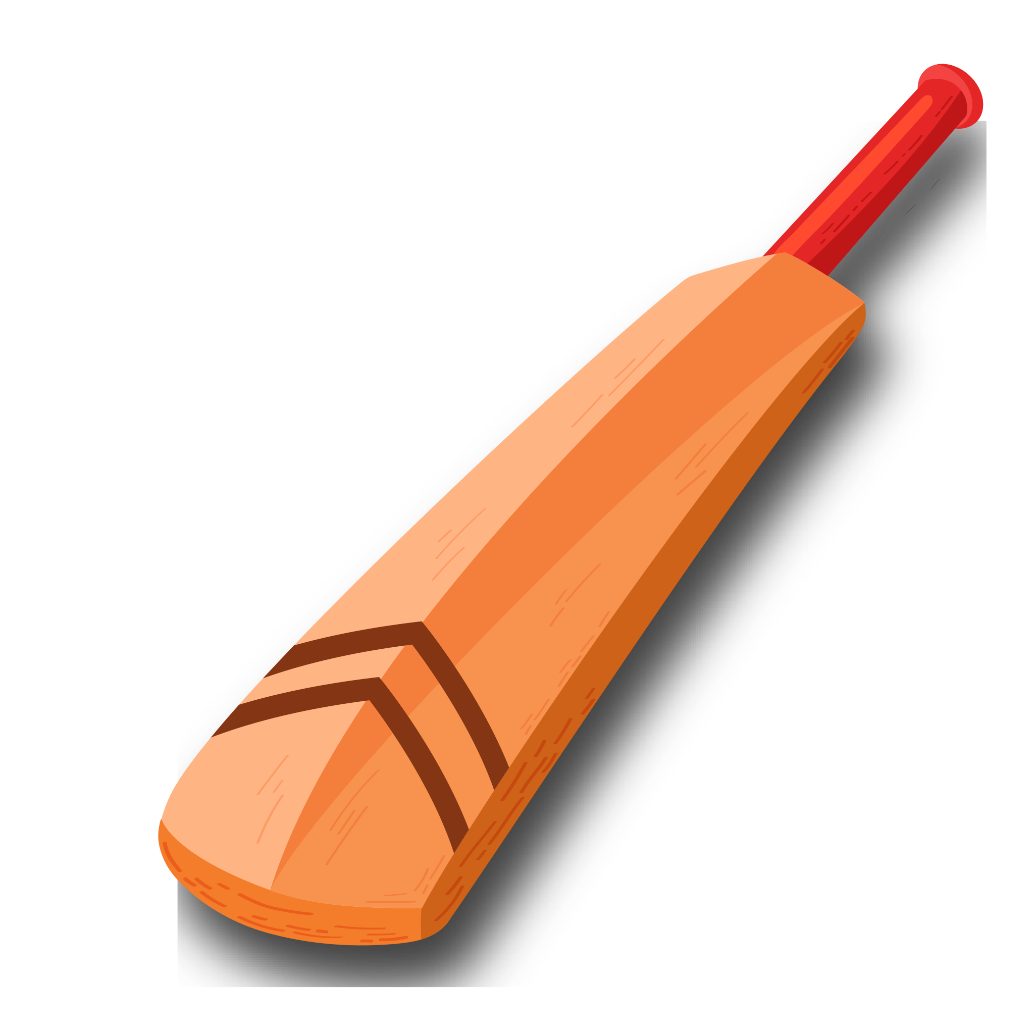 Clipart de png de bastão de críquete simples