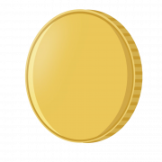 Plain Game Gold Coin PNG Free Download