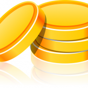 Plain Game Gold Coin PNG Free Image