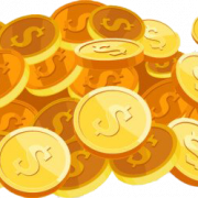 Plain Game Gold Coin PNG Picture