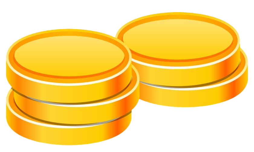 Plain Game Gold Coin PNG