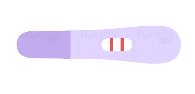 Positiver Schwangerschaftstest PNG kostenloser Download