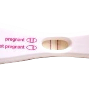 Imagem positiva do teste de gravidez