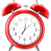 Red Alarm Clock PNG