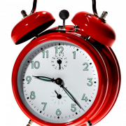 Red Alarm Clock PNG HD Image