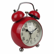 Red Alarm Clock PNG Image
