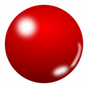 Красный мяч прозрачный