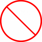 Red Ban Symbol PNG File