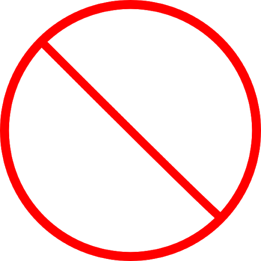 Red Ban Symbol PNG File