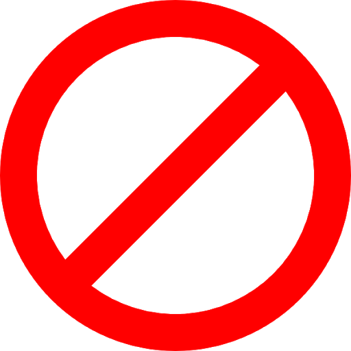 Red Ban Symbol PNG HD Image