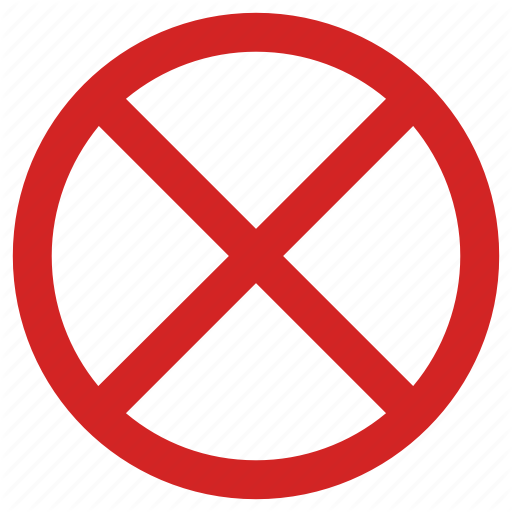 Red Ban Symbol PNG Picture