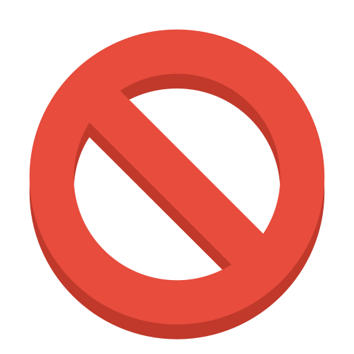 Red Ban Symbol PNG