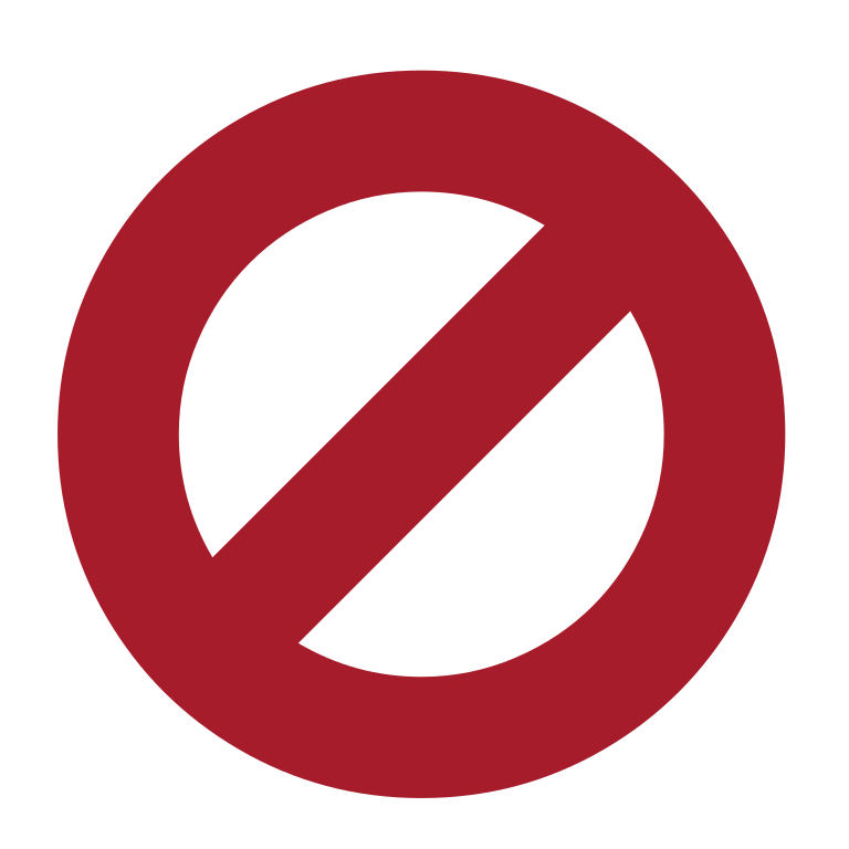Red Ban Symbol Transparent