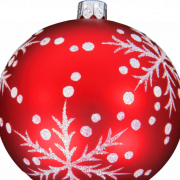 Red Baubles PNG Clipart