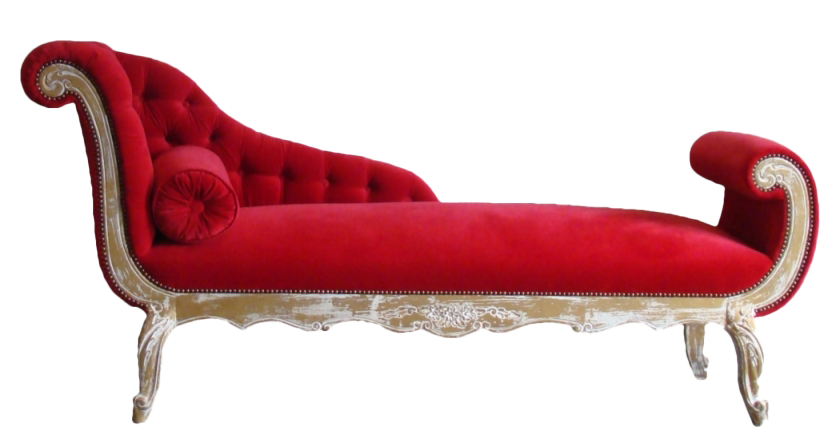 Red Chaise Longue PNG