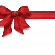 Ribbon de Noël rouge PNG Image