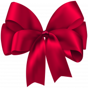 Red Christmas Ribbon PNG Gambar Gratis