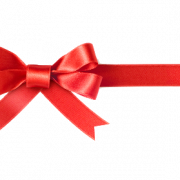 Красная рождественская лента PNG Высококачественное изображение
