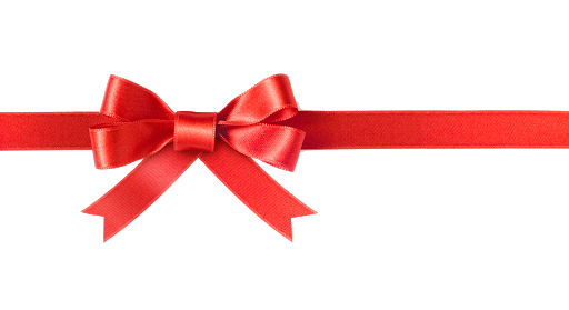 Red Christmas Ribbon PNG High Quality Image