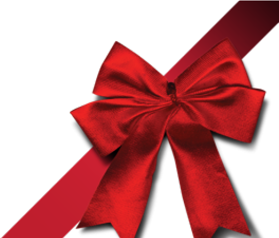 Red Christmas Ribbon PNG Picture