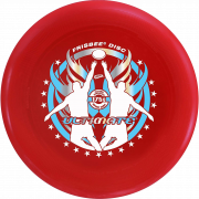 Frisbee สีแดง