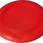 Frisbee rojo transparente