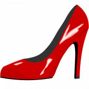 Красная туфли на высокой каблуке