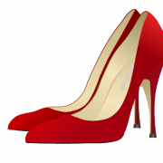 Red High Heel Shoes PNG Clipart