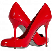 Red High Heel Shoes PNG File Download Free