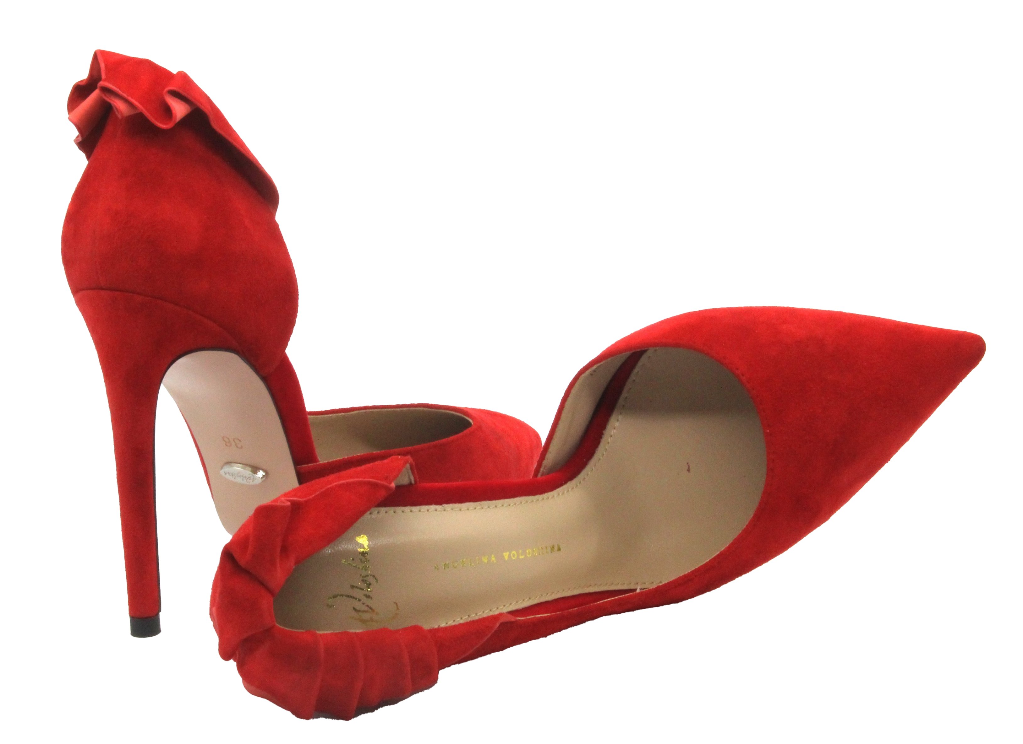 Red High Heel Shoes PNG File