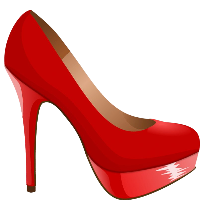 Sepatu hak tinggi merah png gambar gratis