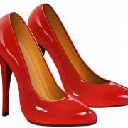 Red High Heel Shoes PNG High Quality Image