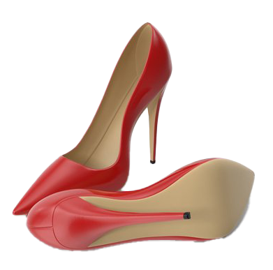 Red High Heel Shoes PNG Image HD
