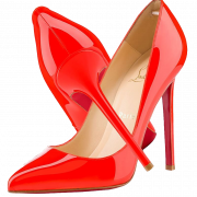 Red High Heel Shoes PNG Pic