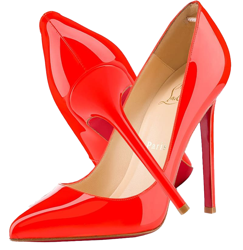 Red High Heel Shoes PNG Pic